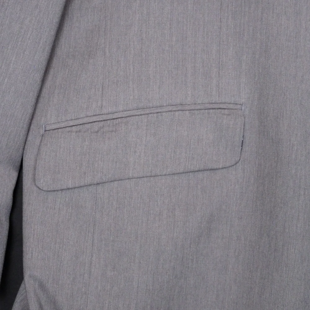 Paul Fredrick Blazer Mens 52L Grey Wool Professional Classic Fit